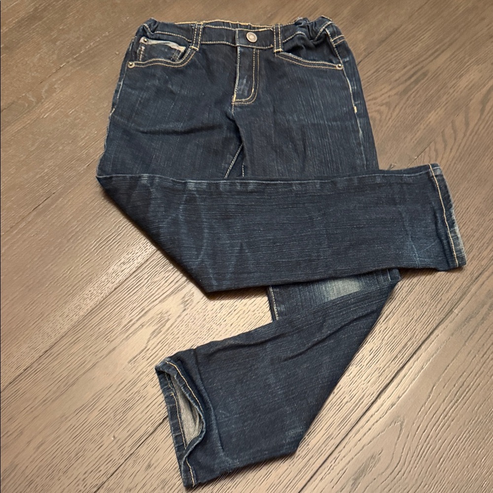 Dark Blue Armani Denim Jeans with Logo Patch boys size 6